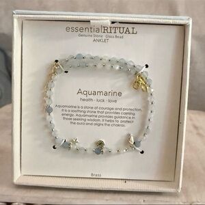 ⚡️Essential Ritual Aquamarine Anklet